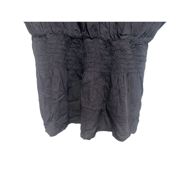 Miss June Paris Sequin Tunic Mini Dress S-XL Black Boho Y2K Embellished Smocke - Picture 6 of 16